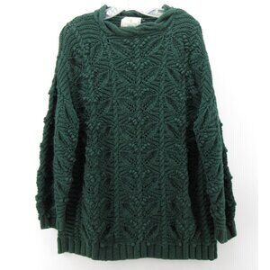 VINTAGE Express Sweater XS Tricot Chunky Bobble Hand Knit Cottage